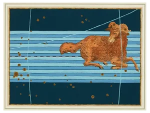 A 17th Century Engraving of the Zodiac Sign Aries