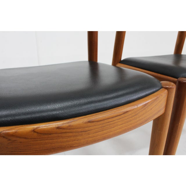 Wood Vintage Danish Dining Chairs in Teak by Niels Koefoed for Koefoeds Hornslet, 1960s, Set of 7 For Sale - Image 7 of 12