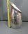Large Sculptural Textured Silver-Finish Vase For Sale - Image 12 of 12