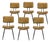 Mid-Century Modern Inpired Industiral Dining Chairs in Camel For Sale