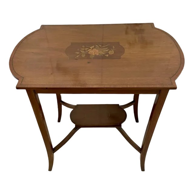 Antique Edwardian Mahogany Side Table For Sale