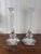 Val Saint-Lambert Signed Belgian Crystal Candlesticks, Pair, 11" Tall, Late 20th Century For Sale In Miami - Image 6 of 8