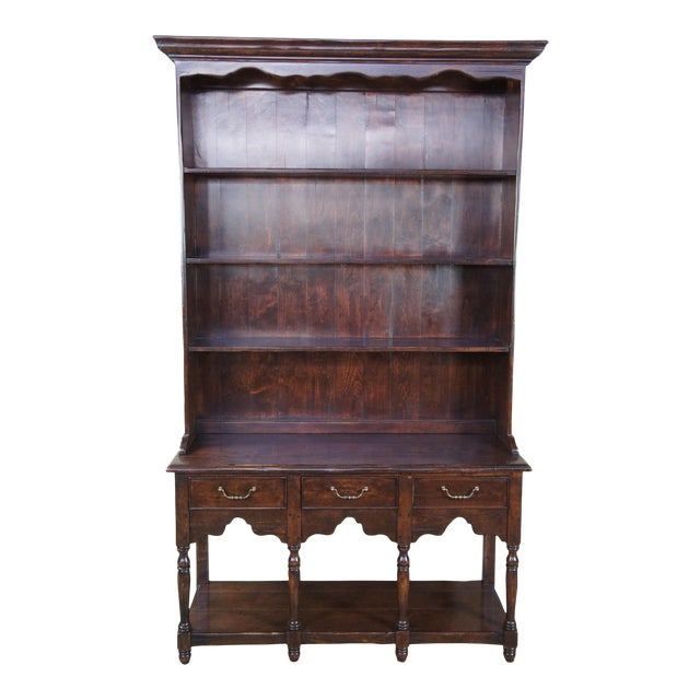 English Sterling Collection Pine Welsh Style Hutch Sideboard Chairish