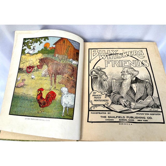 Early 1900s popular collectible children's books. The Billy Whiskers series - set of 10 volumes. Color illustrations....