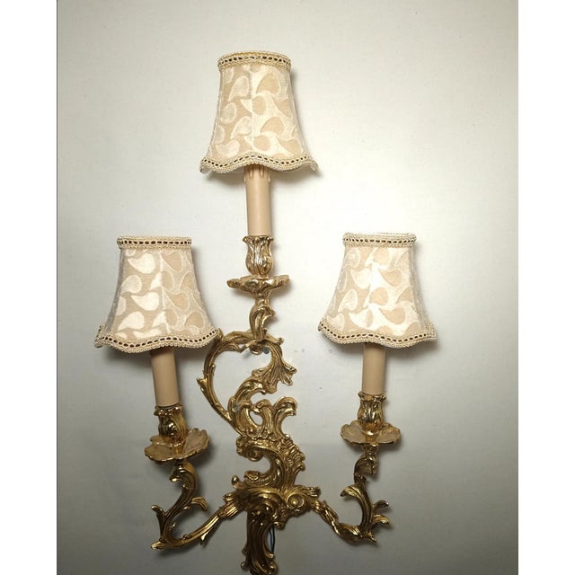 Large Vintage Wall Light in Brass from Zonca, 1990s For Sale - Image 6 of 12