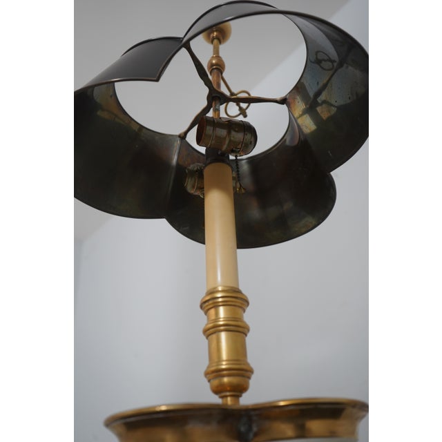 1970s Chapman Brass Table Lamp W. Tole Shade For Sale In Philadelphia - Image 6 of 12
