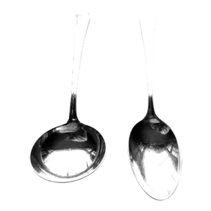 1910's Antiques Birks York Regency Silver Plate Teaspoon & Sugar Spoons- Set of 2