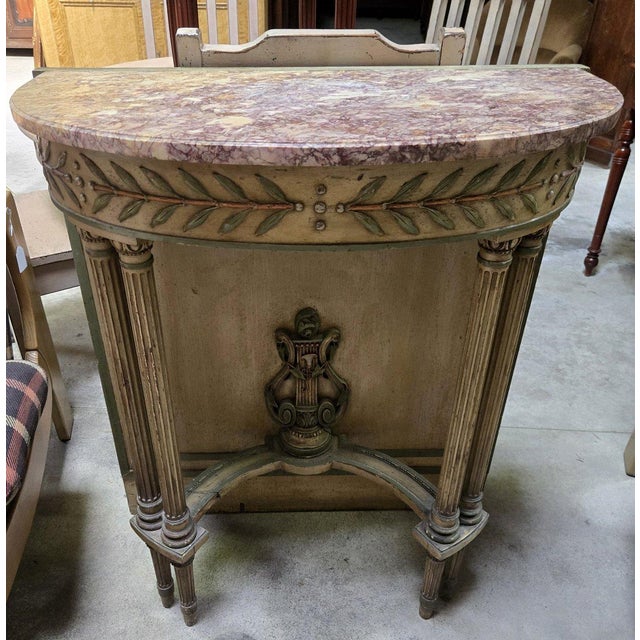 19th Century Louis XVI Wooden Console Table For Sale - Image 3 of 9