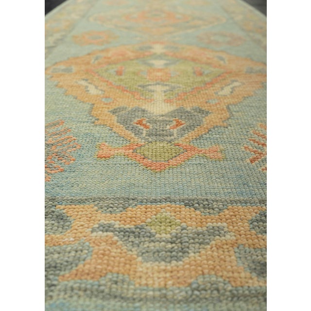 Contemporary Turkish Oushak Rug 2'10" x 8'8" For Sale - Image 3 of 4