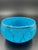 Mid 19th Century Beautiful Antique Blue Vitrified Opaline Bowl With Gilt Net Design For Sale - Image 12 of 12