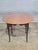 Late 20th Century Tiger Maple Benchmade Dining Table Breakfast Table Tavern Table Black Base For Sale - Image 9 of 10