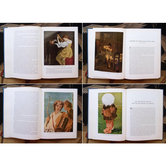 Textile 1950s "Italian Painting", Large Coffee Table Art Book For Sale - Image 7 of 18