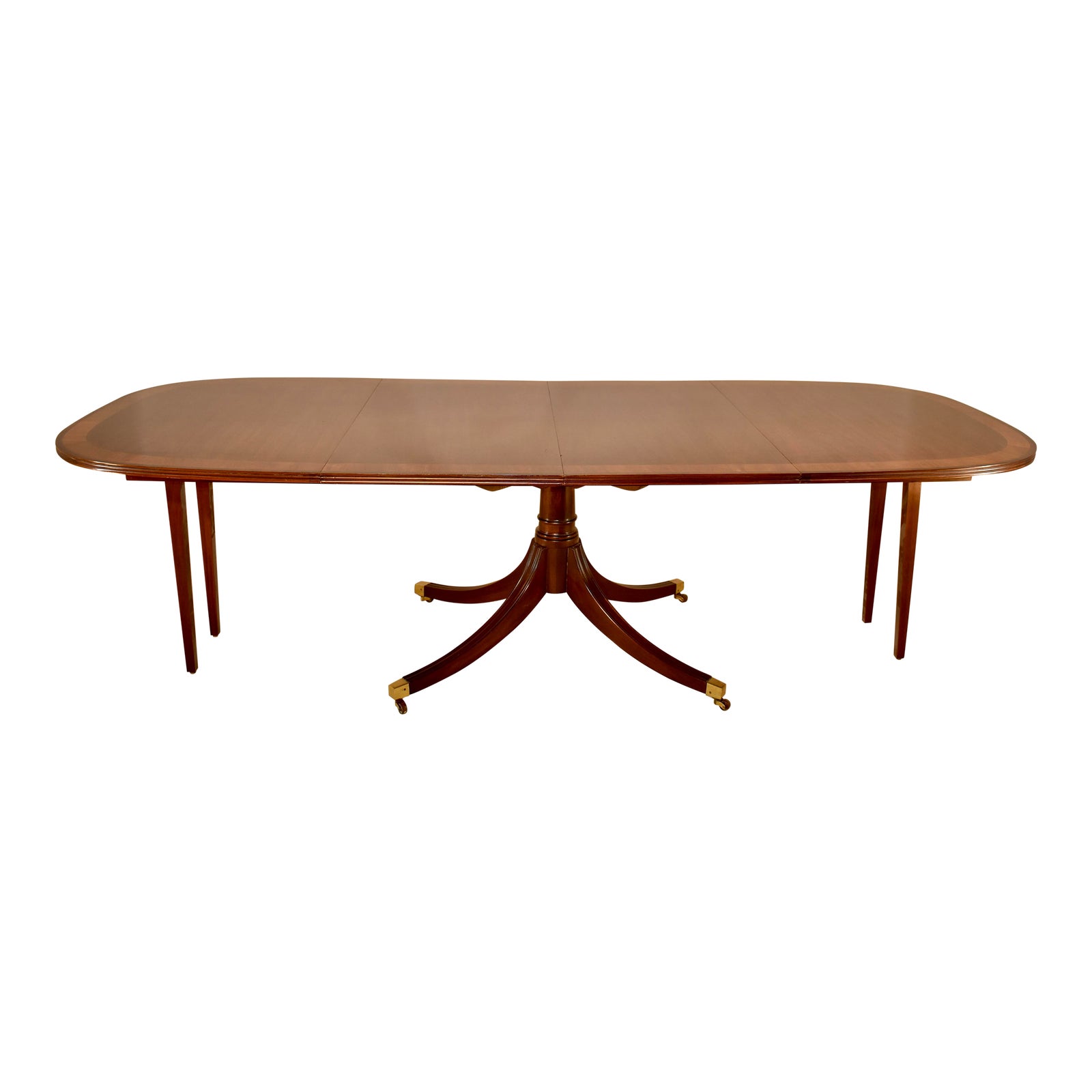 White Furniture Company Dining Table With Two Leaves Chairish