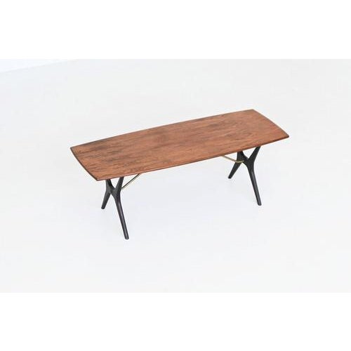 Wood Sculptural Rosewood Coffee Table attributed to Karl-Erik Ekselius, Sweden, 1960s For Sale - Image 7 of 18