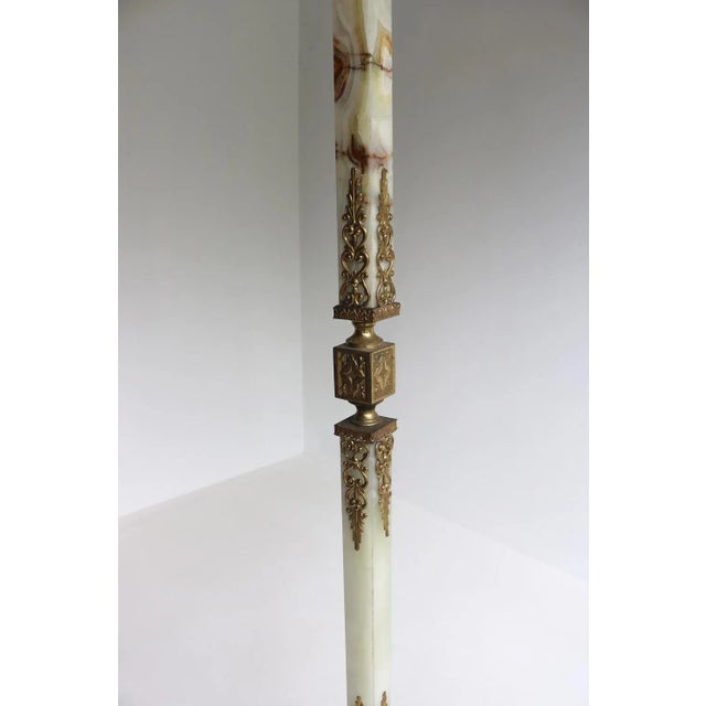 Metal Brass & Marble Free Standing Coat Rack, Italy, 1960s For Sale - Image 7 of 10