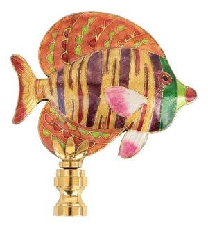 Striped Reef Fish Lamp Finial