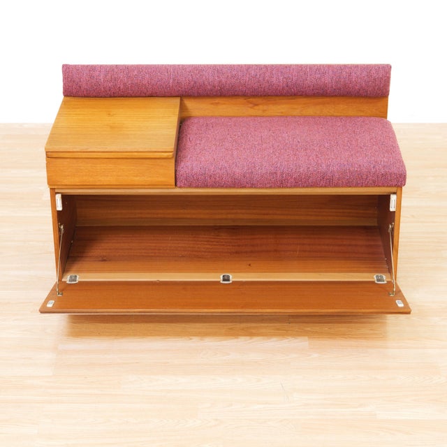 1960s 1960s Mid Century Entryway Bench in Teak by Chippy Heath For Sale - Image 5 of 11