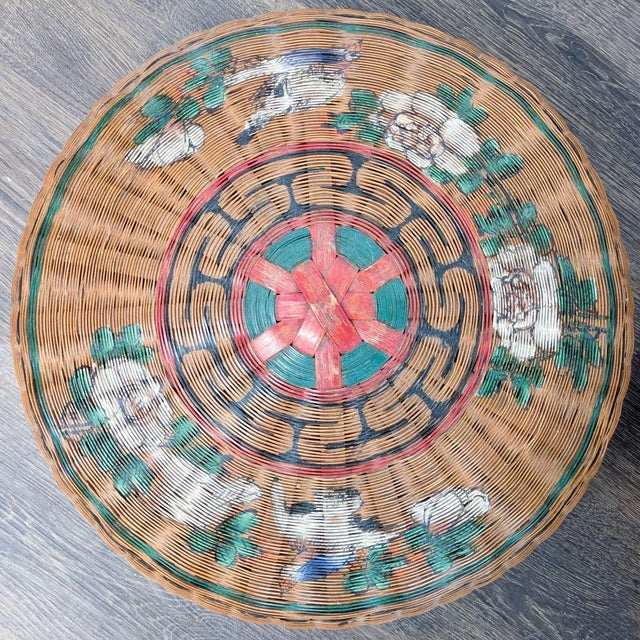 Antique Chinese Wedding Basket For Sale In San Francisco - Image 6 of 14
