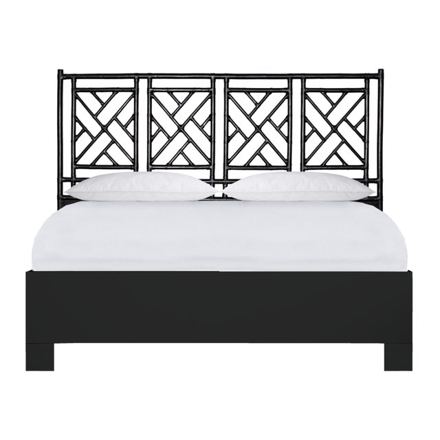 Chippendale Standard Bed California King - Black For Sale - Image 12 of 12