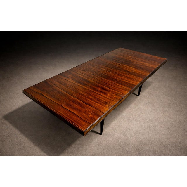 Móveis Cimo Brazilian Mid-Century Modern Extendable Dining Table in Hardwood, Cimo, 1960s - Lot 612 For Sale - Image 4 of 8