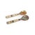 Matteo Matteo Horn Salad Server Set with Bone Handle For Sale - Image 4 of 4