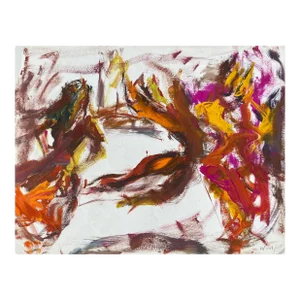 1950s Marius Woulfart Modern Dancer Painting