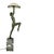 Green Art Deco Lamp with Dancer by Max Le Verrier, 1930s For Sale - Image 8 of 12