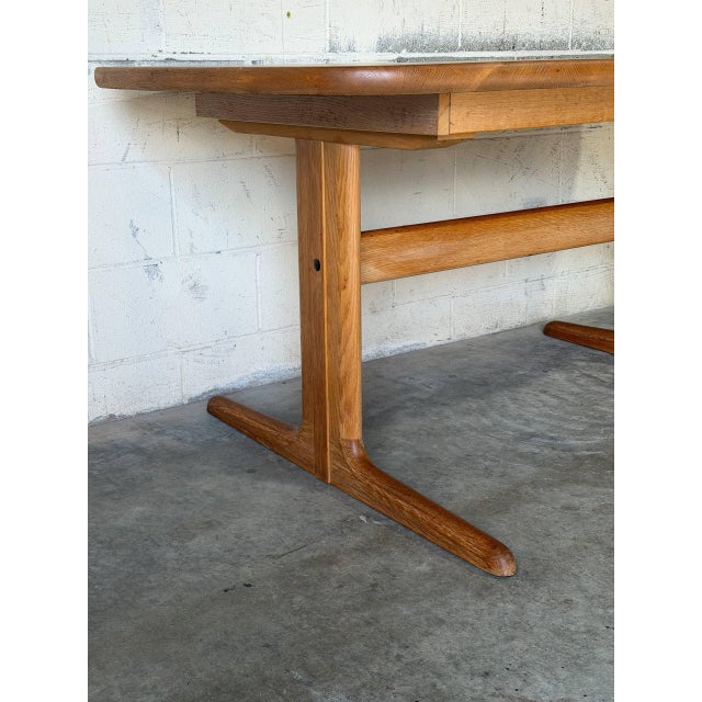 In Style of Skovby Extendable Dining Table With 1 Leaf Danish Mid-Century Modern 1960s For Sale - Image 10 of 11