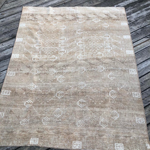 1930s Antique Turkmen Rug | Tribal | 5'x7' For Sale - Image 5 of 7