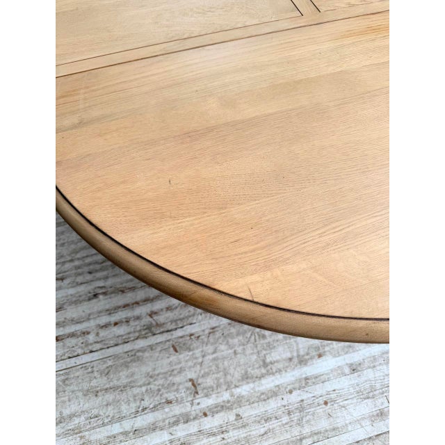 Round Table with Rustic Elm Extension 120/210cm, 1970s For Sale - Image 18 of 18