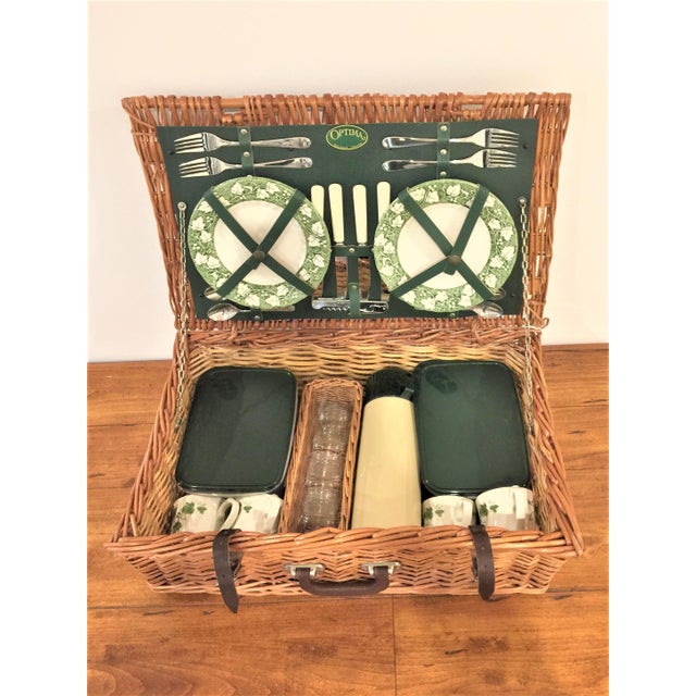 Vintage Optima Picnic Basket for 4 Chairish