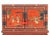 Chinese Red Lacquered Cabinet on Stand For Sale - Image 4 of 10