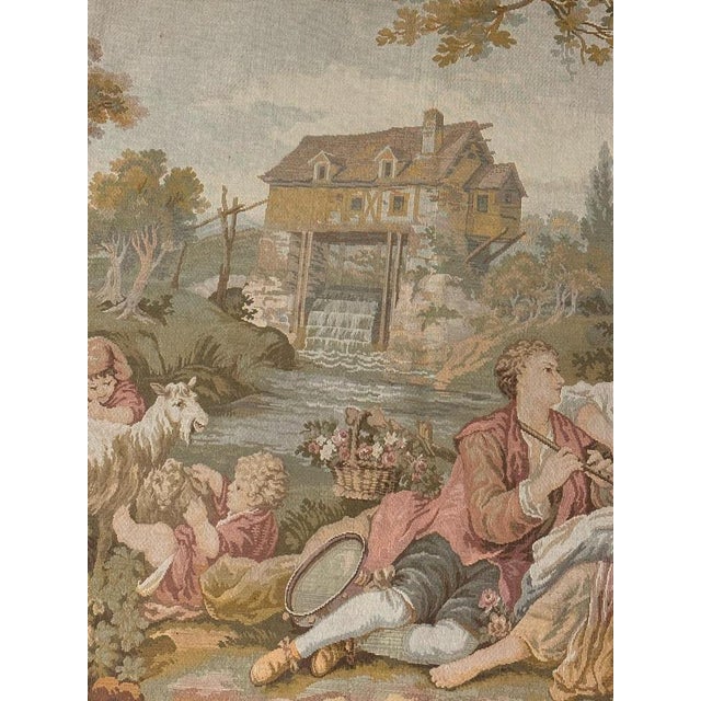 Vintage Aubusson French Jaquar Tapestry, 1960s For Sale - Image 4 of 18