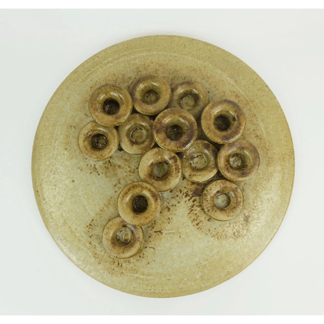 Ceramic Large West German Candleholder by Rudi Stahl, 1970s For Sale - Image 7 of 11