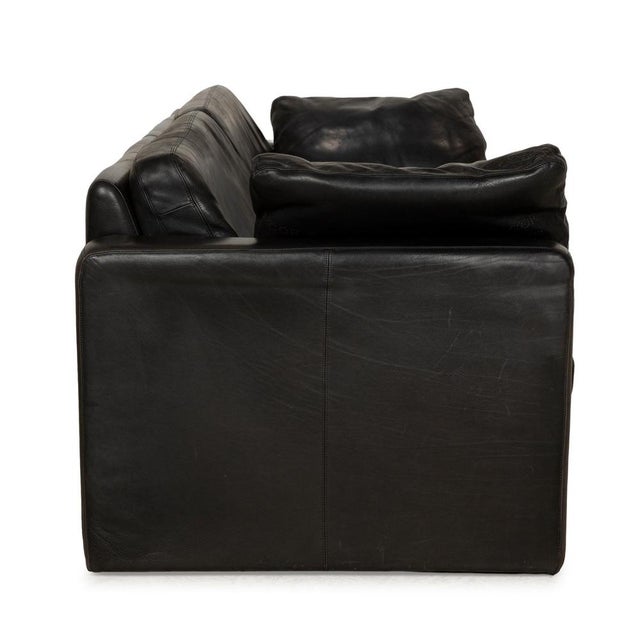 Black Conseta Two-Seater Sofa in Leather from Cor For Sale - Image 8 of 11