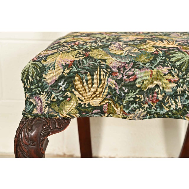 Brown Romweber Antique Chippendale Carved Mahogany Side Chairs or Dining Chairs, Pair For Sale - Image 8 of 13