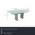 The Ronald Schmitt K5000 glass dining table combines modern design with sophisticated functionality. The tabletop measures...