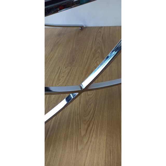Barcelona Style Chrome Coffee Table, 1970s For Sale - Image 16 of 18