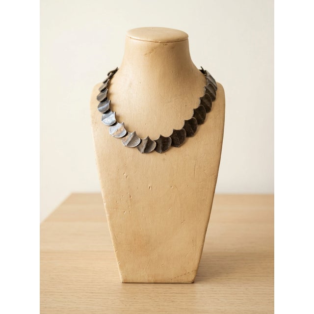 Metal Kinetic Sterling Silver Necklace, 1980s For Sale - Image 7 of 10