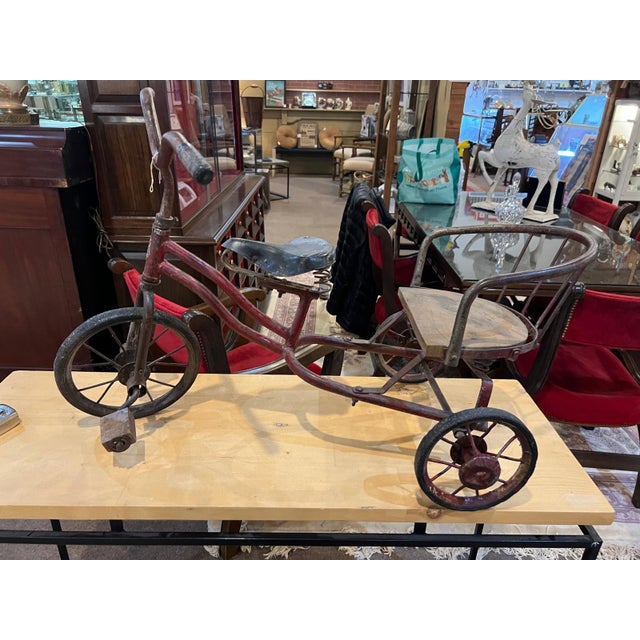Vintage Child’s Tricycle With Rear Seat For Sale In Philadelphia - Image 6 of 6