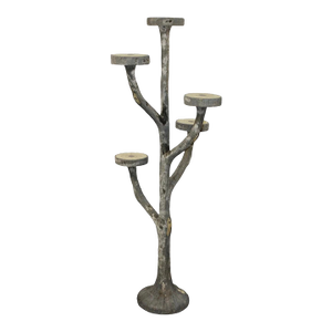 French Faux Bois Plant Stand