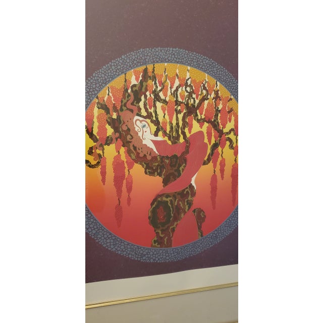 1980s Art Deco Serigraph Erté's "Heat" For Sale - Image 5 of 12