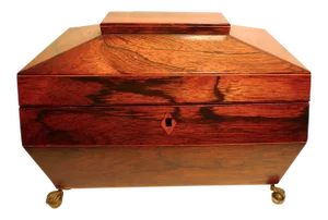 Early 19th Century George III Regency Rosewood Tea Caddy
