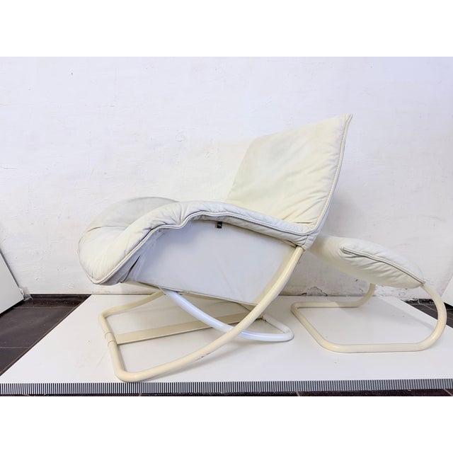 Set of Postmodern Rocking Chair and Ottoman by Robert Haussmann for WK Möbel, 1970s For Sale - Image 12 of 14