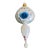 Vintage European Glass Christmas Ornament Triple Indented For Sale