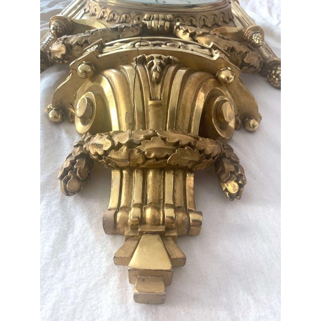 Large Swedish Louis XVI Style Wall Clock, 1949 For Sale - Image 6 of 18