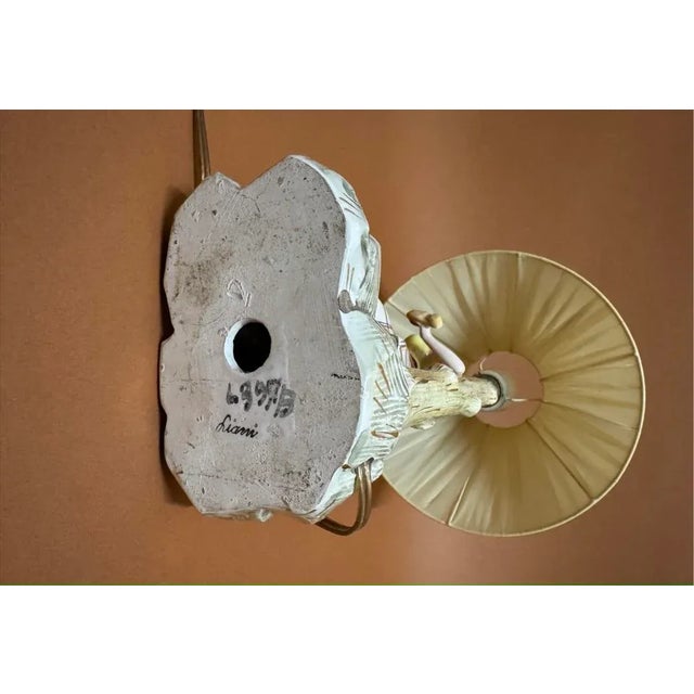 Beige Vintage Ceramic Lamp by Liani, 1950 For Sale - Image 8 of 10