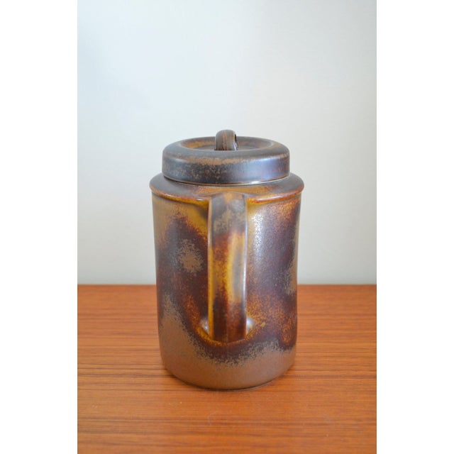 Finnish Ruska Stoneware Coffee Pot by Ulla Procope for Arabia, 1960s For Sale - Image 3 of 6