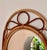 Mid-Century Modern Large Spanish Rattan and Bamboo Arched Wall Mirror, 1960s For Sale - Image 3 of 11