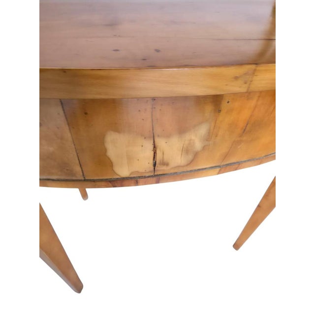 Khaki Biedermeier Sewing Table in Cherry, 1835 For Sale - Image 8 of 18